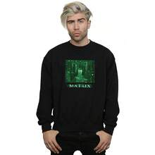 Mens Digital Cube Sweatshirt (Black) - Coffee Brown - View 1