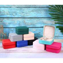 Caixa de jóias portátil, caixa de jóias, armazenamento de jóias das mulheres