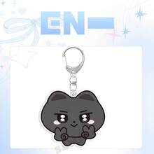 EN/HYPEN、Kpop、Heeseung、Jongseong、Taki、Sunoo 钥匙扣、粉丝周边商品、卡通可爱钥匙扣、2D 平面钥匙扣、动物造型钥匙扣、包包挂件、背包配件、可爱挂饰、圣诞节小礼物、生日礼物 - 彩色 - 查看 11