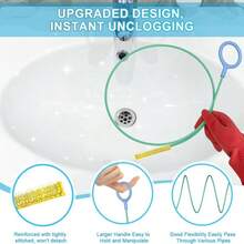 1-10 Pieces Of Drain Unclogging Tools, Drain Cleaner, Shower Drain Unclogging Tool, Sink Unclogging Tool, Drain Hair Remover, Sink Unhooking Tool, Drain Hair Remover, Pipe Unclogging Tool, Sewer Cleaning Wand, Snake Drain Cleaner, Hair Unclogging Tool