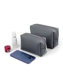 Portable Sold Color Square Makeup Beauty Storage Bag Multifunctional Waterproof Zipper Makeup Bag