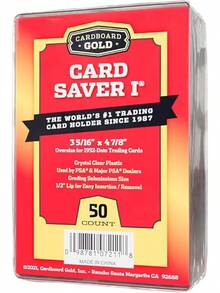 CARD SAVER 1-200 Count - Semi Card Holder, Trading Card Protectors - PSA-Approved Cardsaver Baseball, Trading, Sports Cards - Card Sleeves, Binder, & Storage Box Compatible - 50 - View 13