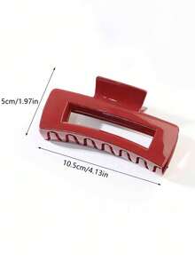 8pcs/Set Burgundy Solid Color Acetate Delicate Small Hair Clips, Hair Claw Barrettes, High-End Hair Accessories Clips, Suitable For Women To Fix Half Hair