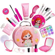 Kids Pretend Makeup Set (, Not For Real Use) Roleplay Vanity Cosmetic Bag Makeup Kit Princess Makeup Handbag Gift Box Set, Birthday, Holiday, Christmas, New Year Gift - Shape - View 15
