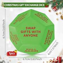 Christmas Gift Exchange Dice Game - Party Game Toy For Holiday Gatherings & Family Fun