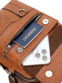 Men's Waterproof Multi-Function Messenger Shoulder Bag - 隨機顏色 - 查看 7