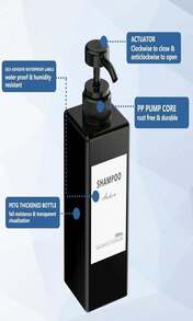 Anhow Shampoo And Conditioner Dispenser (Set Of 3_169oz), Soap Dispenser Refillable Body Wash Dispenser With Category Labels For Kitchen Bathroom - White - ColorA - 查看 4