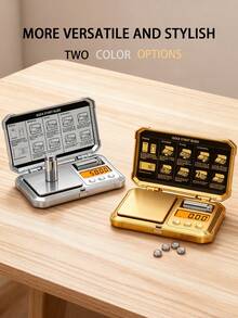 多单位电子秤,高精度传感器电子秤,200g 范围/0.01g 精度,紧凑型测量秤,自动关闭功能,多用途,配备一键去皮和一键单位转换,无需手动计算,电池供电(不含电池) - 彩色 - 查看 4