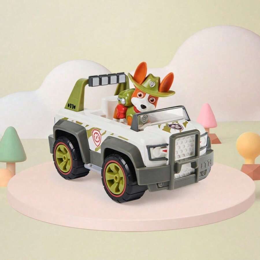 Spin Master Spin Master 10 Rescue Vehicles To Choose From - Including Skye Helicopter, Chase Car, Rubble Bulldozer And More, Officially Licensed Children's Toys, Suitable For Kids 3 Years And Up - ​Jeep + Tracker​ - View 1