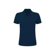 SG Ladies Cotton Short Sleeve Polo Shirt (Navy Blue) - 藍色 - 查看 2