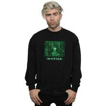 Mens Digital Cube Sweatshirt (Black) - Coffee Brown - View 3
