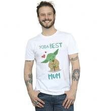 Star Wars Mens Yoda Best Mum TShirt (White) - White - View 1