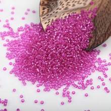 1000pcs 3mm Czech Glass Seed Beads Colorful Loose Round Rice Beads For DIY Charms Earrings Bracelet Jewelry Making Supplies - 粉色 - 查看 5