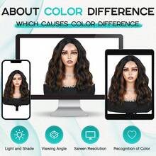 4*1 Lace Front Deep Wave Wigs Short Highlight Brown Curly Wave Wig For Women Synthetic Fiber 16 Inch Mix Brown Wavy Wigs Natural Looking Water Wave Synthetic Wig Middle Part Body Wave Wig Curly Hair Wigs For Daily Life Use