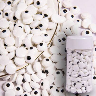 85g/3oz Decoración para pasteles de Halloween, caramelos, cuentas, agujas de caramelo, ojos pequeños de calavera, decoración de postres para fiesta festiva, adornos de caramelo, Navidad