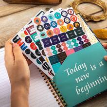1pc 2026 Weekly & Monthly Planner Notebook, Spiral Bound, Floral Design, Multi-Functional Calendar, Diary, Memo Pad For Office, Students - Multicolor - View 5