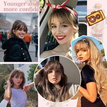 5x9cm Human Hair Topper Hair Piece Top Base Middle Part With Bangs 9 Colors Available For Women Hair Loss Or Bangs HairStyle, Easy To Install, Lightweight, Suitable For Daily Use, Dates, Parties, And Various Holidays. Highlight Your Beauty. - SP4/27 - 查看 9