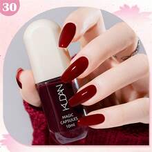 10毫升水性指甲油,速干指甲油,裸色闪粉红色指甲油,无异味,持久耐用,可剥离,无需烘烤,易于涂抹,打造美丽指甲。 - 彩色 - 查看 18