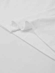 美式修身性感露肩设计女式T恤，秋季休闲白色春季款 - 白色 - 查看 6