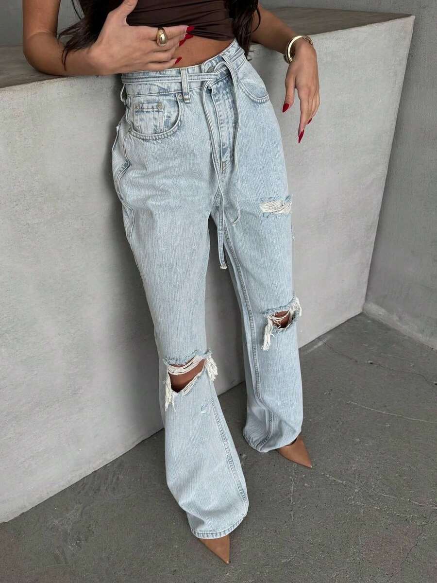 SQUALO Pistachio Green Leopard-Patterned High-Waisted Wide-Leg Pants | Bold And Stylish Design