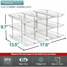 Sorbus Organizador de latas – Organizador de despensa de productos enlatados para almacenamiento de cocina, estante dispensador de latas enrollables, estante escalonado para organización de despensa - 1 - Ver 3