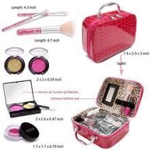 Kids Pretend Makeup Set (, Not For Real Use) Roleplay Vanity Cosmetic Bag Makeup Kit Princess Makeup Handbag Gift Box Set, Birthday, Holiday, Christmas, New Year Gift - Shape - View 11