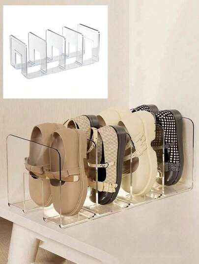 1 pièce de range-chaussures pour enfants, boîte à chaussures, couleurs rose et transparente, convenant aux nourrissons et aux enfants, en matériau ABS, couleurs rose pur et transparent pur, convenant pour le rangement des chaussures dans les chambres de bébé, les chambres d'enfants, à la maison ou aux entrées de salle de bain