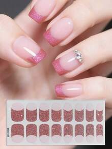 1 Sheet/Set Of Fully Wrapped Classic French Nail Art Stickers With Waterproof And Self-Adhesive Nail Decoration Stickers That Can Be Used For Daily Work