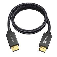 IVANKY - Cable DisplayPort certificado VESA 1.4, 8K DP cable 6.5 pies (8K@60Hz, 4K@144Hz, 2K@240Hz) HBR3 soporta 32.4Gbps, HDR, HDCP 2.2, FreeSync G-Sync - 1 metro - Ver 4