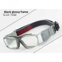 2025 Sports Basketball And Football Protective Goggles, Ultra-Light Full Frame Eyewear With Replaceable Lens And Head Strap, Men And Women/ - Grey - View 1