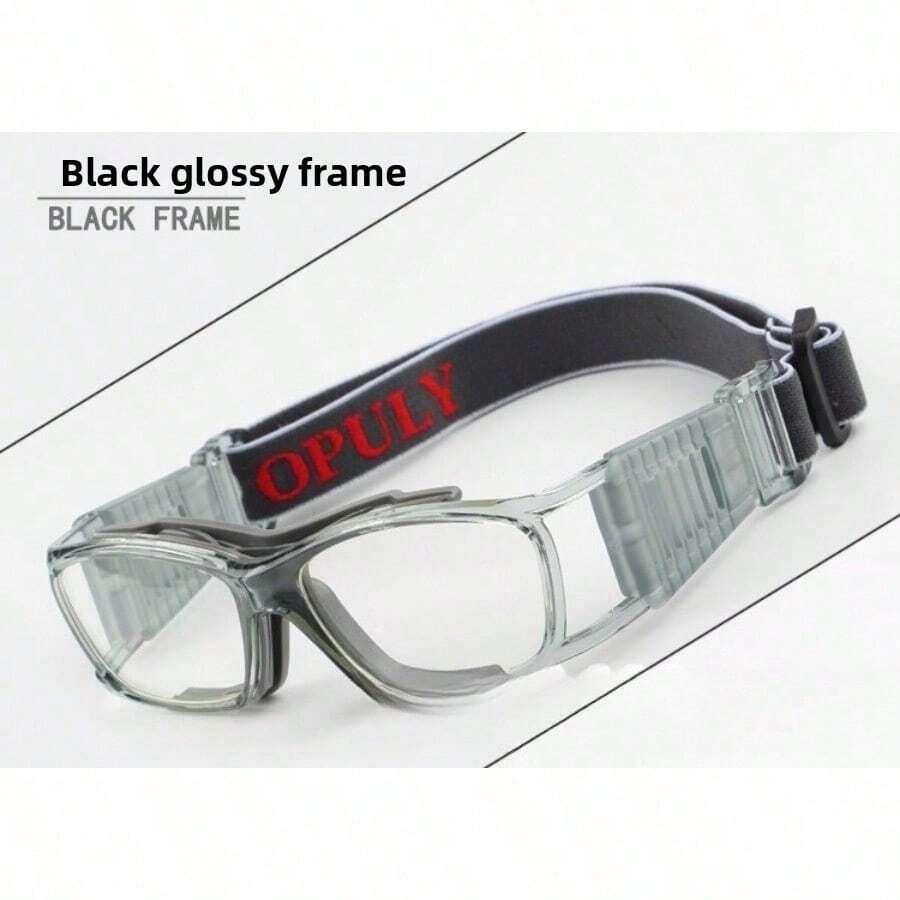 2025 Sports Basketball And Football Protective Goggles, Ultra-Light Full Frame Eyewear With Replaceable Lens And Head Strap, Men And Women/ - Grey - View 1