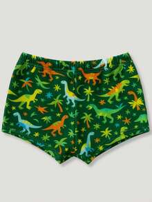 Children's Boxer Shorts Summer Printed Beach Pool Boys Boxer Shorts - Green - View 3