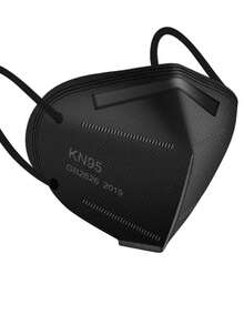 Caja De Cubrebocas Negro Para Adulto Kn95 20 Pz - Negro - Ver 10