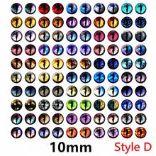 100pcs 50 Pairs Dragon Eyes Cat Eye Toys 6mm 8mm 10mm 12mm Handmade Photo Glass Cabochons DIY Making Accessories