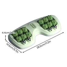 Portable Dual Foot Massage Roller Reflexology Tool With Magnetic Beads For Home And Office Use