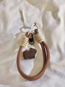 通用鱼形编织手链，带链条、手机挂绳、钥匙扣、相机带 - 彩色 - 查看 17