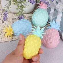 1/2/4/36个装菠萝挤压玩具，菠萝减压玩具，儿童菠萝玩具，菠萝球，菠萝挤压玩具，挤压球，抗压玩具，缓解焦虑，圣诞派对装饰礼物，生日礼物，款式和颜色随机 - 彩色 - 查看 3