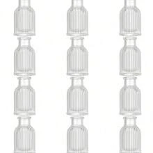 3/6/12 pezzi Vasi mini trasparenti, per decorazione di matrimoni e feste, vasi sciolti da 50ml, bottiglie diffusore, decorazione da tavolo, adatti per decorazione di negozi di fiori in stile bohémien moderno - Multicolore - Visualizzare 12