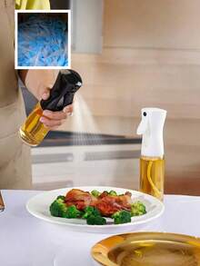 1pc Kitchen Oil Sprayer, Cooking Oil Mister, Baking Tool, Suitable For Grilling/Salad Making/Frying/Baking/Salon, PET Material, Kitchen Essential (Random Style)