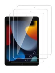 3pcs/Set 9H High-Aluminum Steel Tempered Film Protector Compatible With Ipad, Anti-Scratch Anti-Drop, Compatible With IPad Pro, IPad Air 3, IPad 5, IPad 6, IPad Air/Pro 11, IPad Air/Pro 13 Waterproof Shockproof Anti-Fingerprint Full Cover - Clear - View 27