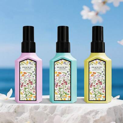 Long Lasting Natural Portable Air Freshener & Fragrance Spray, Vanilla Coconut Gourmand Scent With Essential Oil, Aromatherapy Fresh Floral Beach Scen