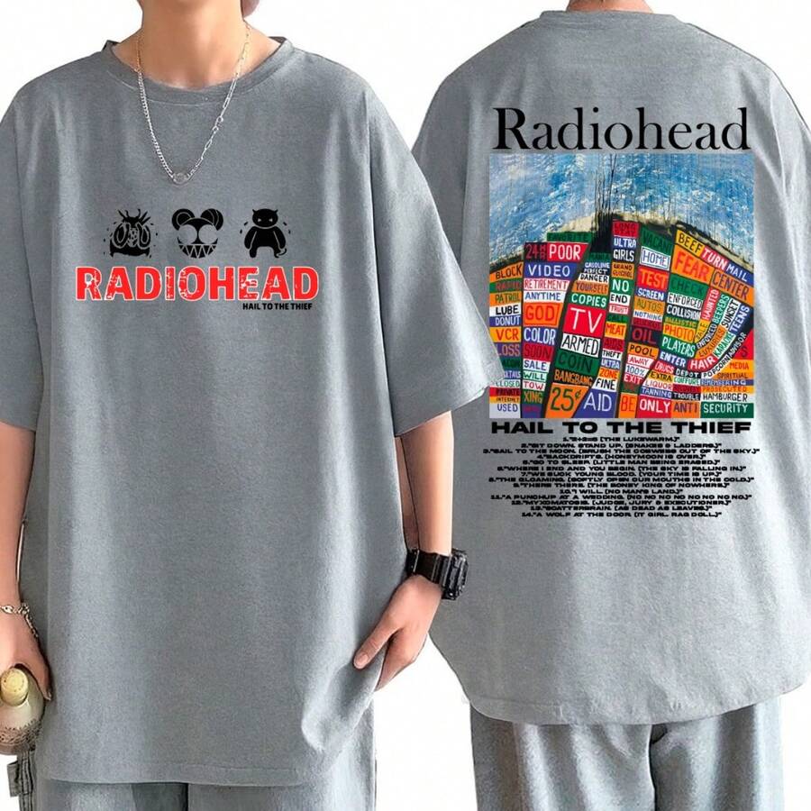 Streetwear T-Shirt Unisex Men Women 100% Cotton Premium Streetwear Top New Release Fast Shipping Various Colors!! - 灰色 - 查看 1