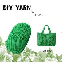 1 pièce, 50g/pièce, peut être utilisé pour les chapeaux, les écharpes, le crochet, les pantoufles et le tricot fait main.