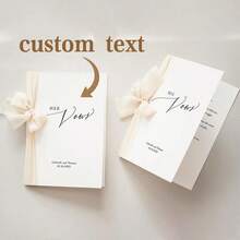 2 pièces Cartes de vœux de mariage minimalistes personnalisées, cartes de vœux de mariage modernes et élégantes personnalisées pour la mariée et le marié