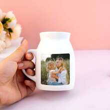 Jarrón personalizado con foto, jarrón mini personalizado para mamá y abuela, regalos de cumpleaños, jarrón de cerámica con fotos familiares, regalos del Día de la Madre - Multicolor - Ver 8
