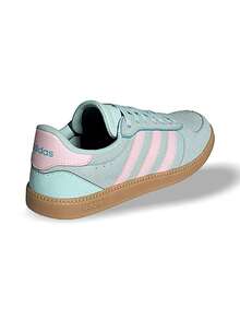 Adidas Women Casual Sneakers Breaknet Sk Halo Lightweight Breathable Mesh Upper Sweat Absorption Anti-Slip Easy To Clean Skin-Friendly Shopping Streetwear Daily Mint Blue JR0688 - Light Blue - View 7