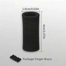 Finger Compression Sleeves/Highly Elastic And Breathable/Soft And Comfortable/Suitable For Basketball, Volleyball, Table Tennis Fitness/Can Be Used For Work Finger Cots/A Must For Outdoor Sports - Multicolor - View 3