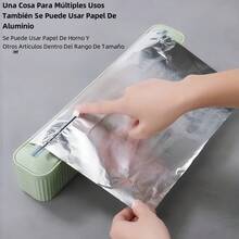 Magnético Dispensador Cortador De Plástico Envolver Alimento - Verde - Ver 7