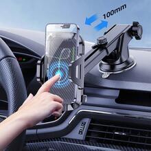 2-In-1 Car Phone Mount Long Arm Suction Cup Holder Air Vent Holder Cell Phone Holder Hands Free Cradle Fit For Smartphone, Phone, Cell Phone Automobile Cradles Universal - A - View 6