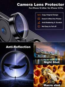3片装苹果相机镜头保护膜，兼容 17 Pro Max/17 Pro/16 Pro Max/16 Pro/15 Pro Max/15 Pro/14 Pro Max/14 Pro 16e 16 Pro Max/16 Pro/16/16 Plus/15 Pro Max/15 Pro/15/15 Plus/14 Pro Max/14/14 Pro/14 Plus/13 Pro Max/13/12/11 - 黑色 - 查看 5